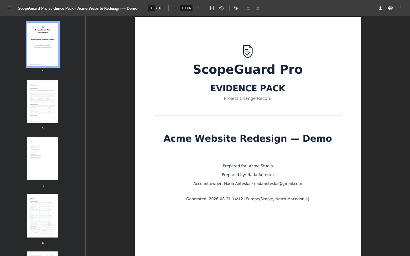 Screenshot 3 of ScopeGuard Pro