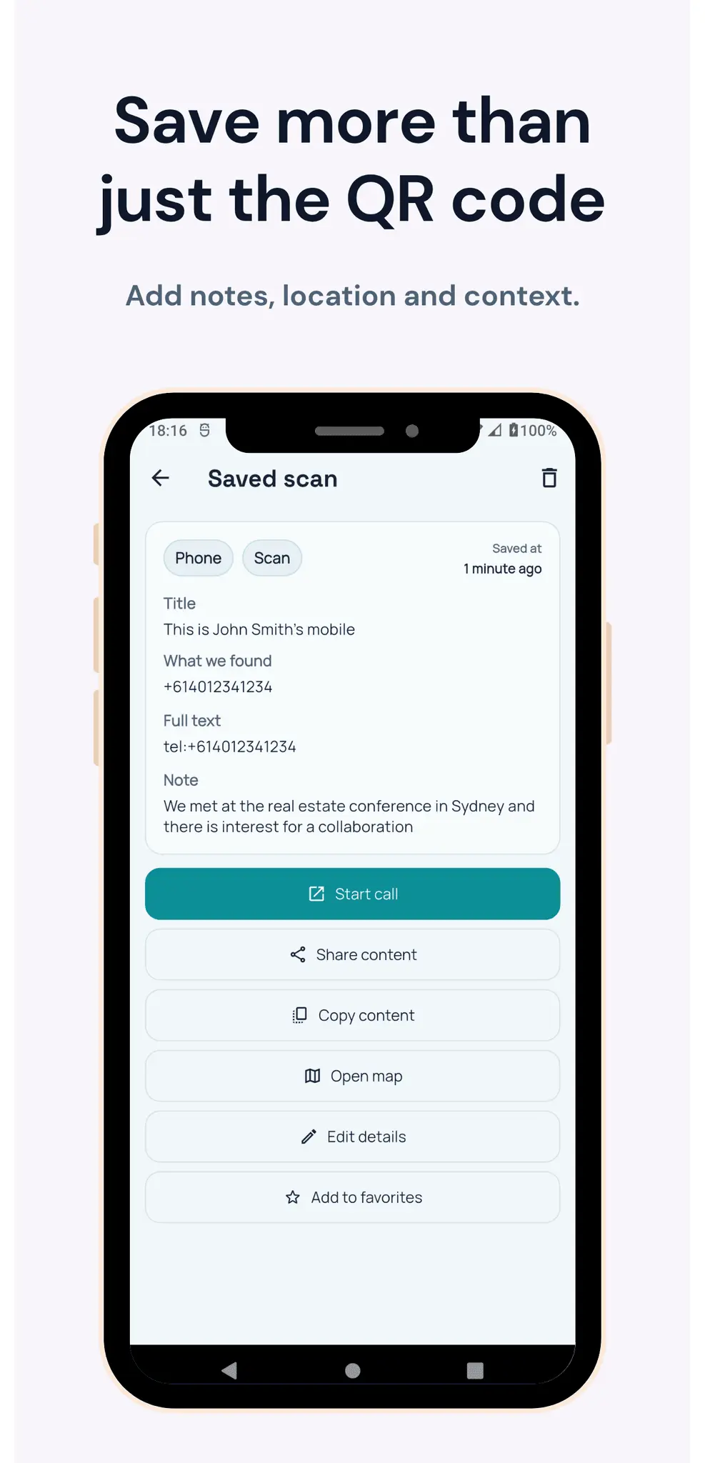 Screenshot 6 of Virtual Business Card & Safe QR Scanner