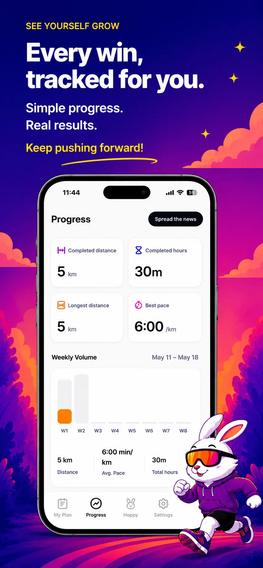 Screenshot 3 of Hoply: Running Coach & Plans