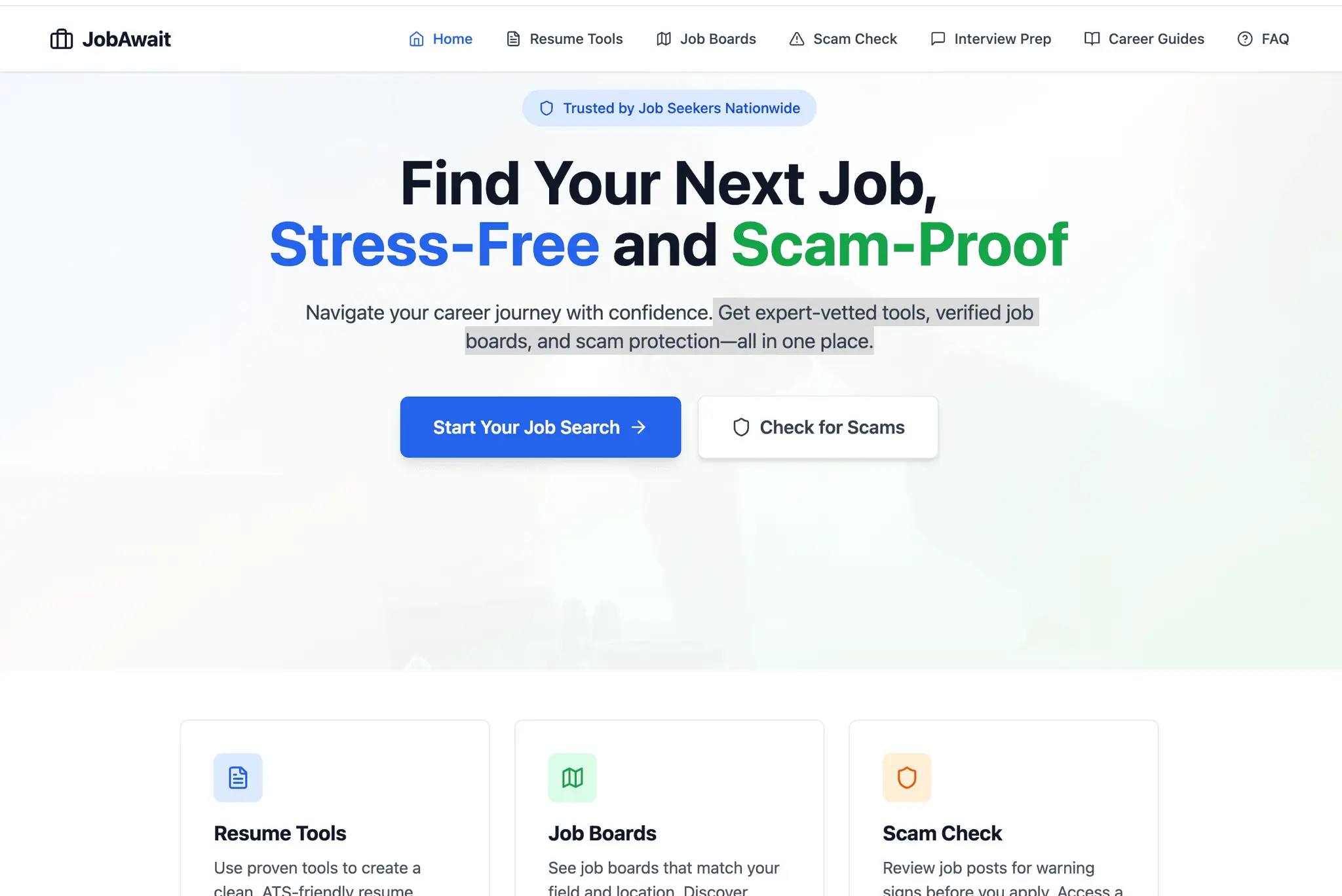 Screenshot 1 of JobAwait