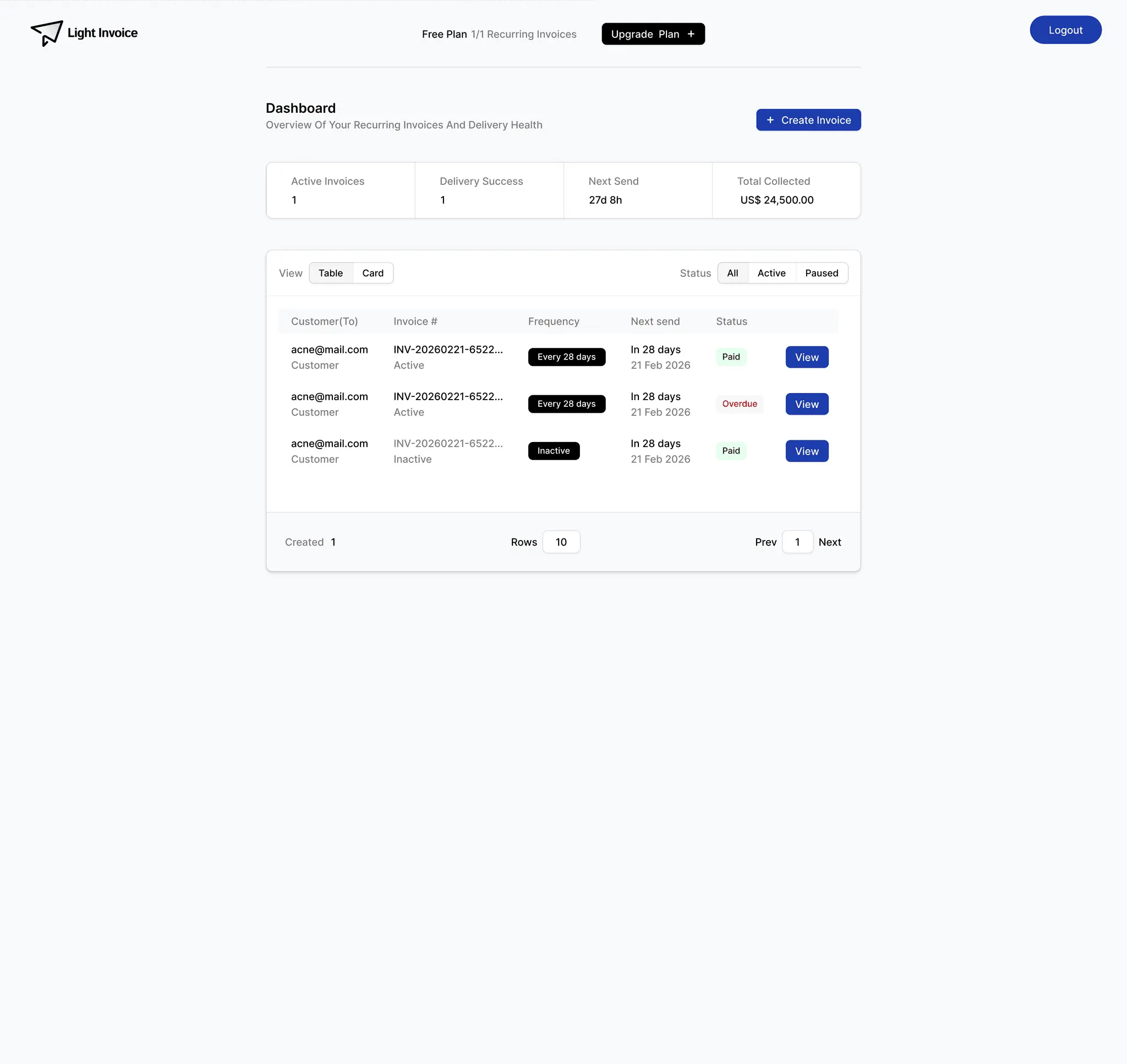 Screenshot 3 of LightInvoice