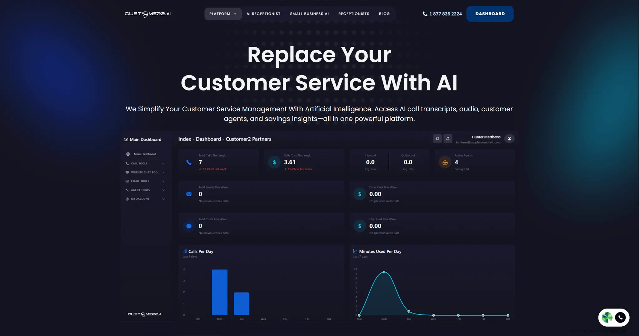 Screenshot 1 of Customer 2 AI