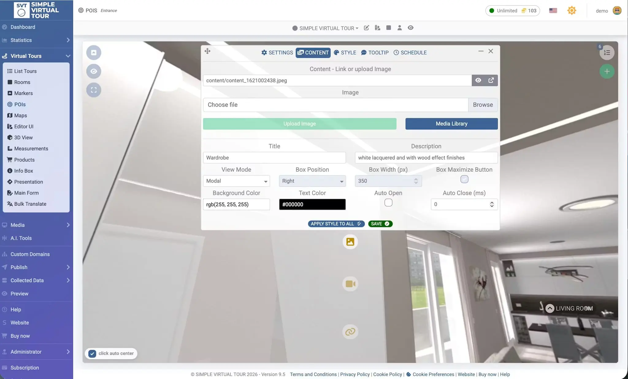 Screenshot 5 of Simple Virtual Tour