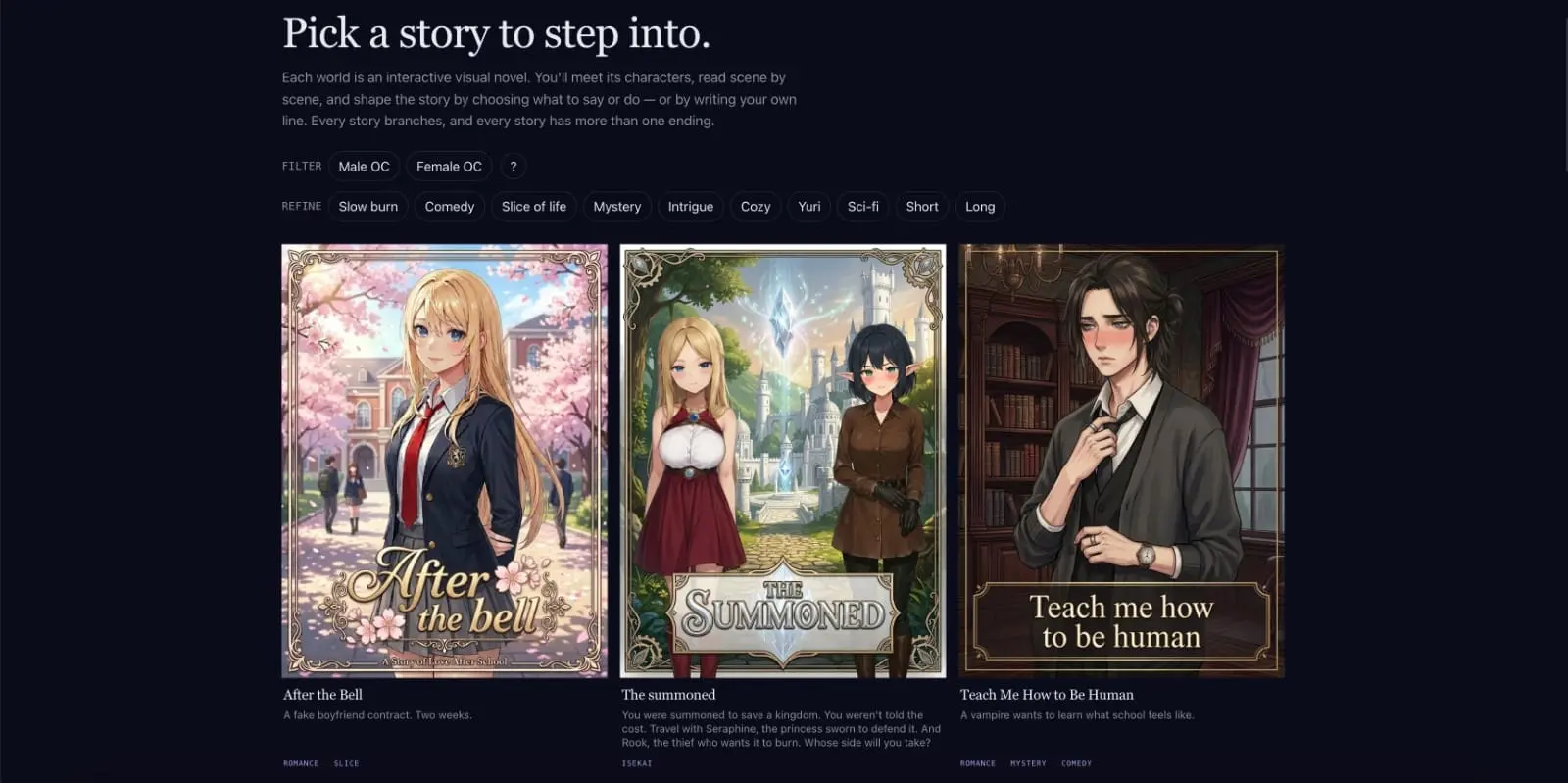 Screenshot 1 of Ficnova AI