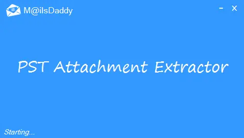 Screenshot 1 of MailsDaddy PST Attachment Extractor