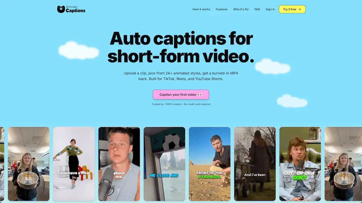 Screenshot 1 of AnimateCaptions