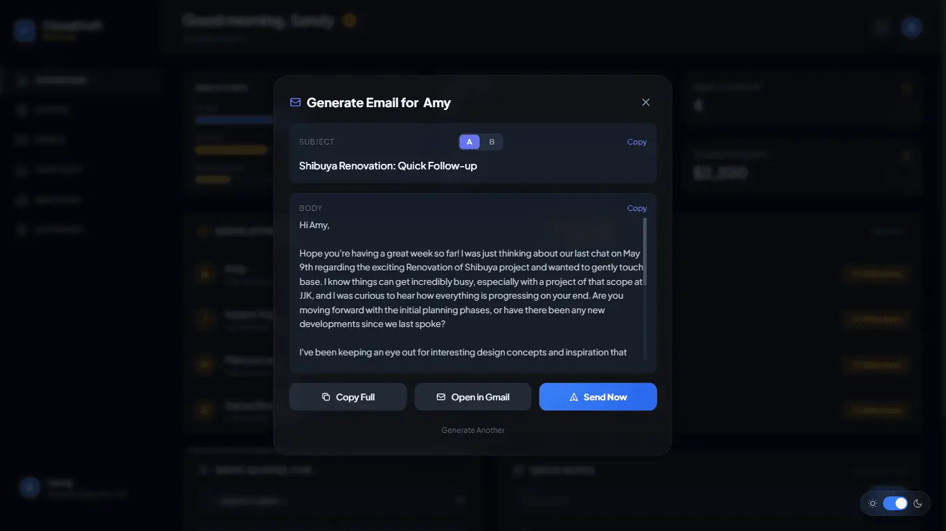 Screenshot 9 of CloseDraft