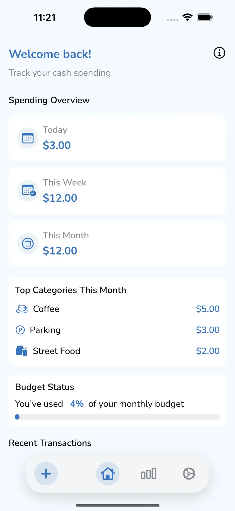 Screenshot 1 of My Expense Pal
