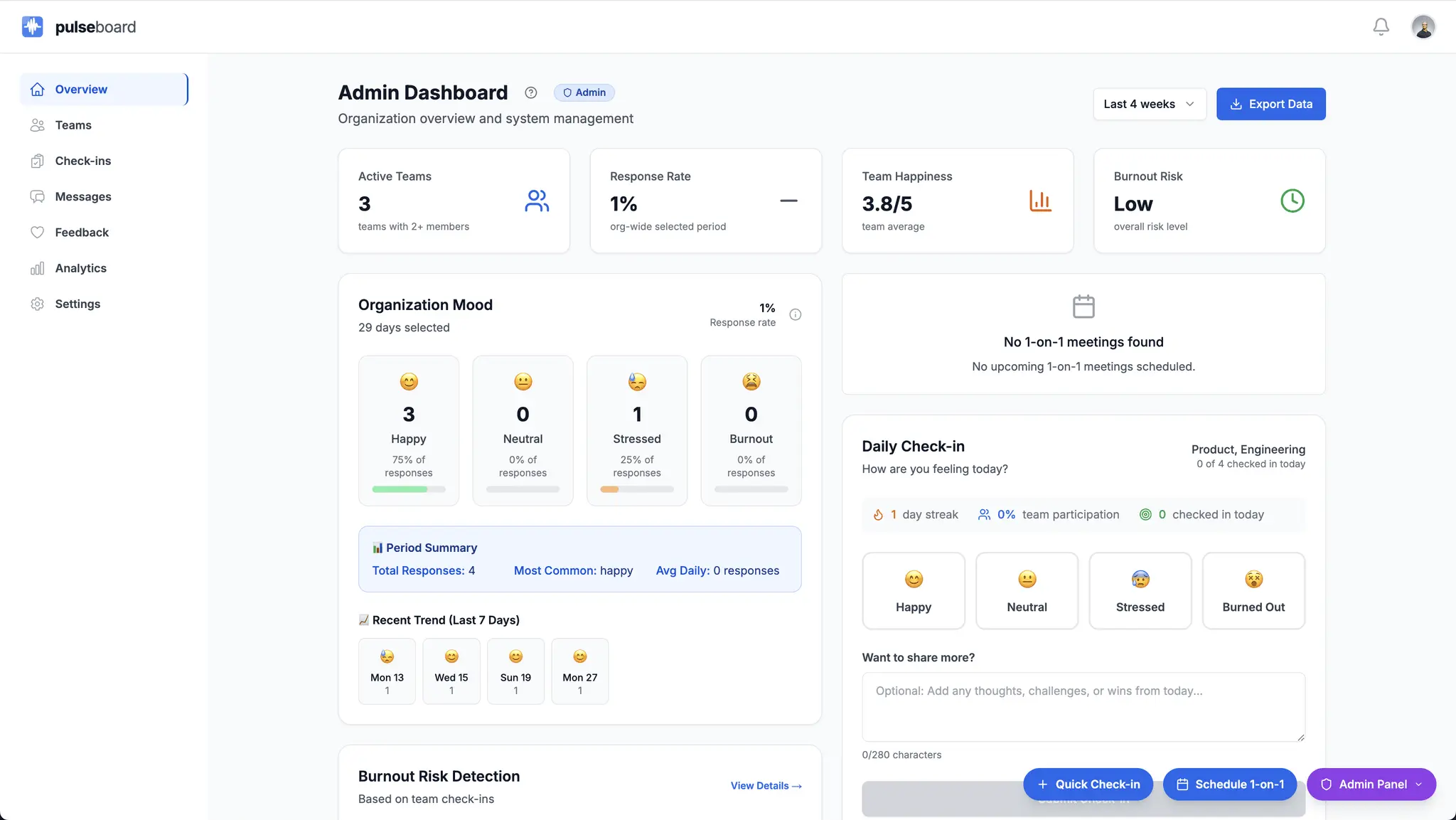 Screenshot 4 of PulseBoard - Sickness Leave Prevent