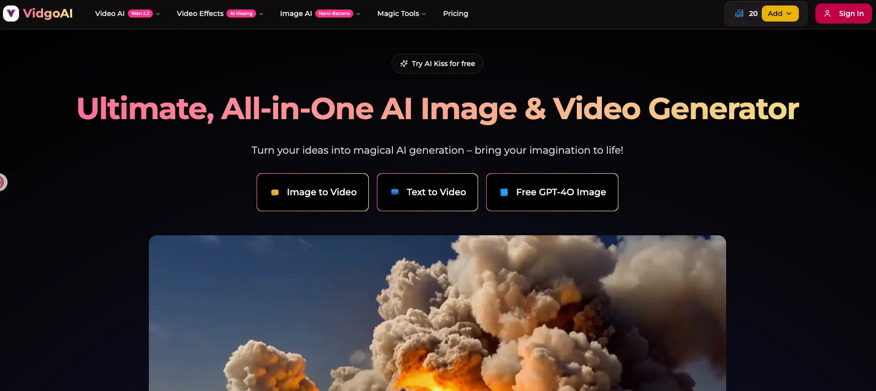 Screenshot 1 of Vidgo AI
