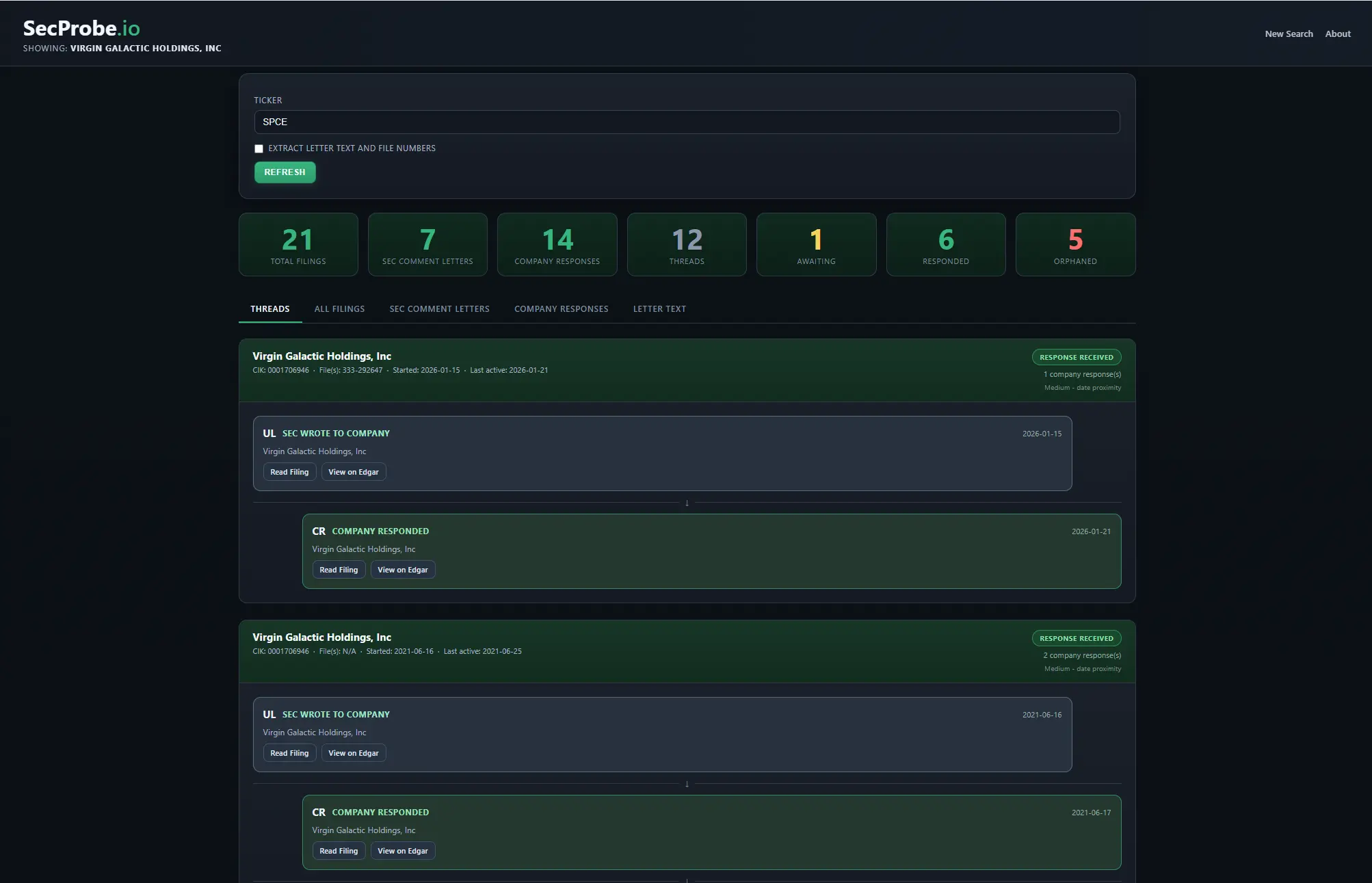 Screenshot 1 of SecProbe.io