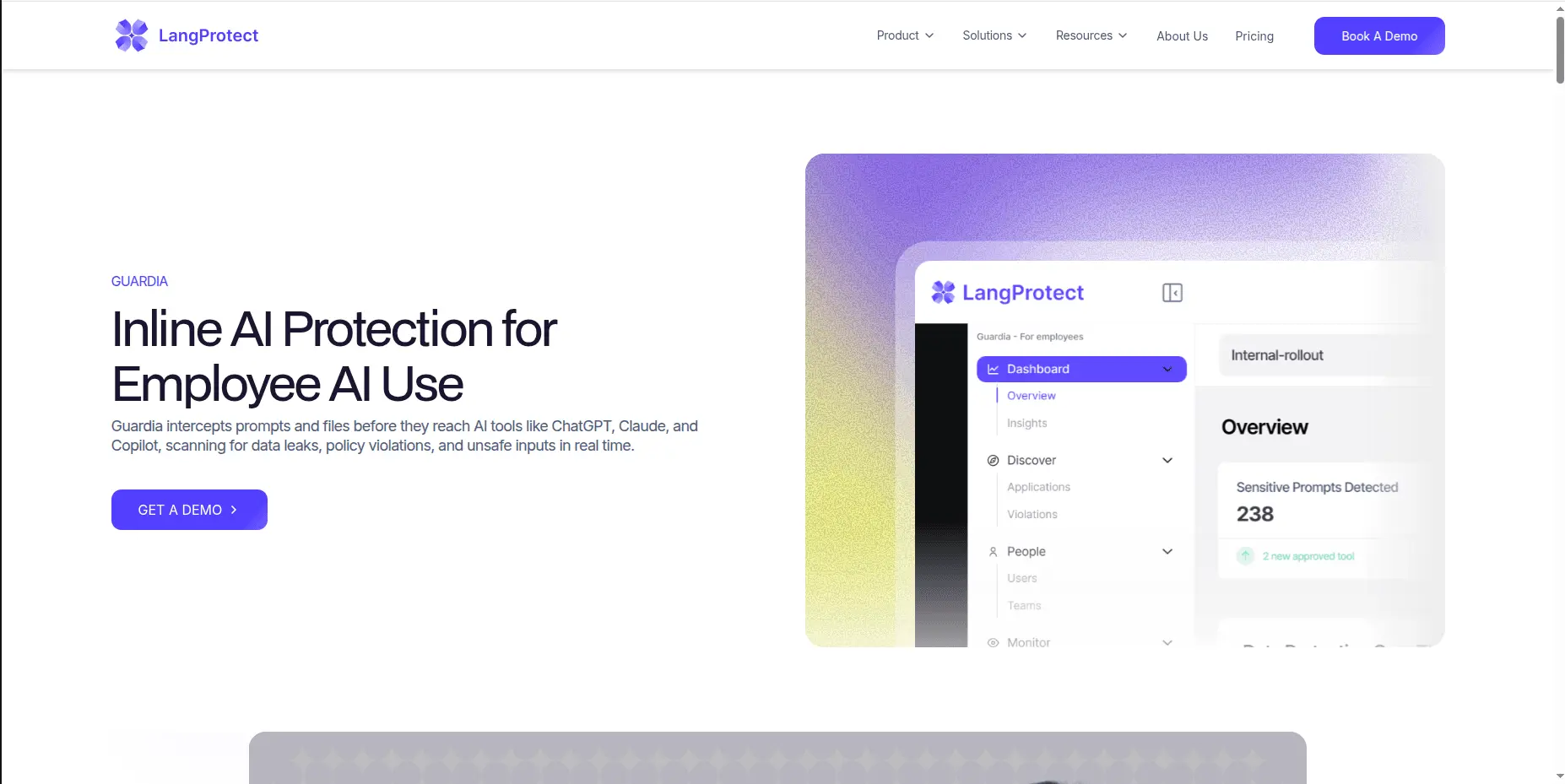 Screenshot 2 of LangProtect Guardia