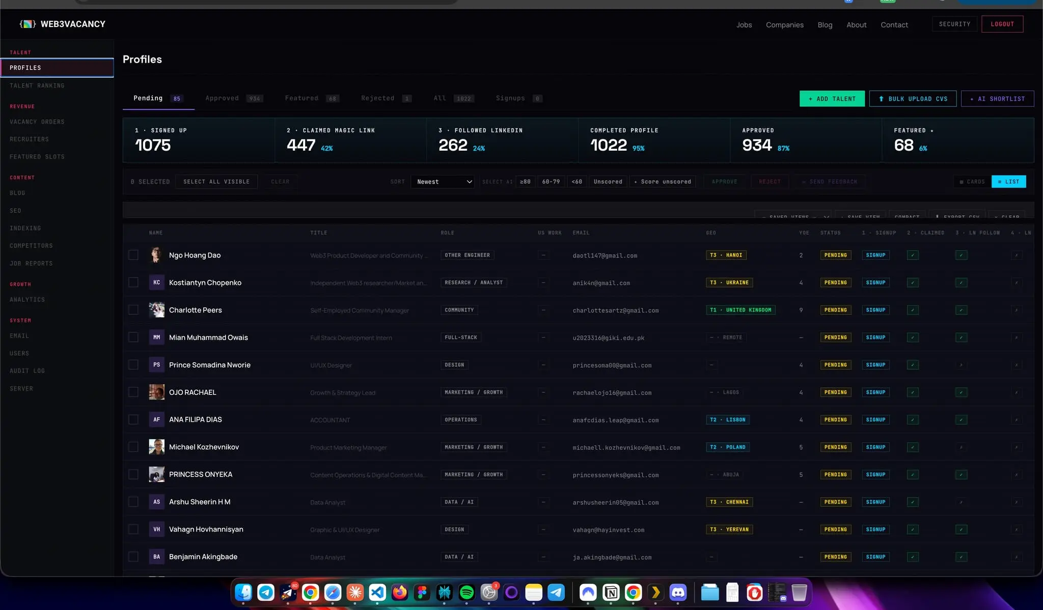 Screenshot 3 of web3vacancy