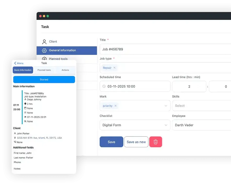 Screenshot 1 of Shifton FSM