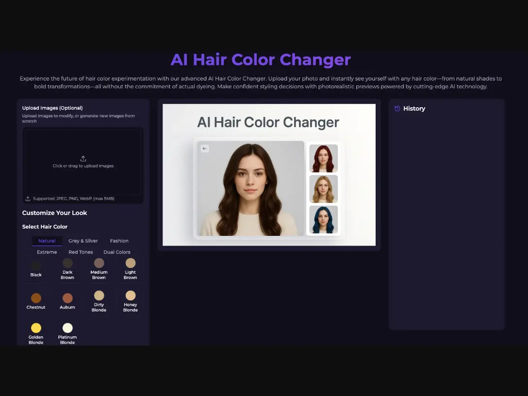 Screenshot 1 of AI Hair Color Changer