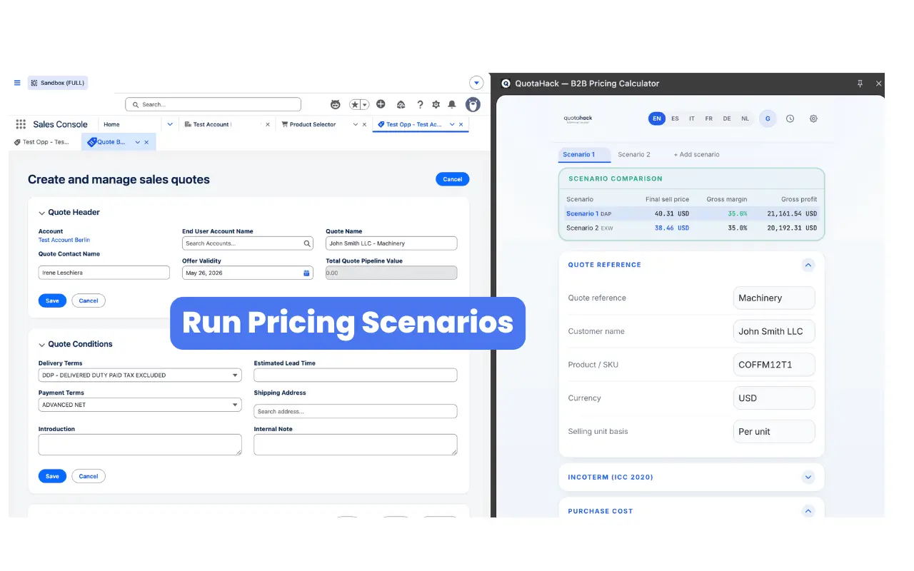 Screenshot 5 of Quotahack Pricing Calculator
