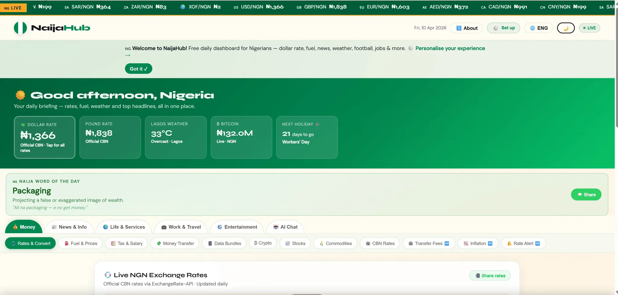 Screenshot 1 of NaijaHub