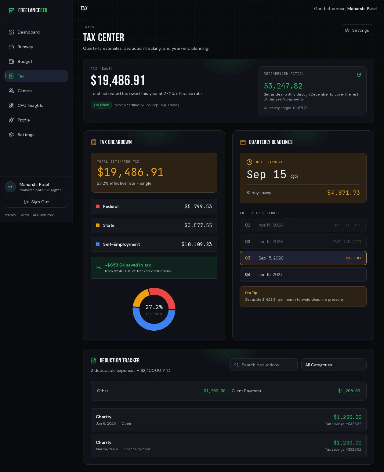 Screenshot 4 of FreelanceCFO