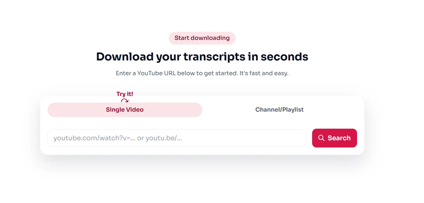 Screenshot 2 of Download YouTube Transcripts