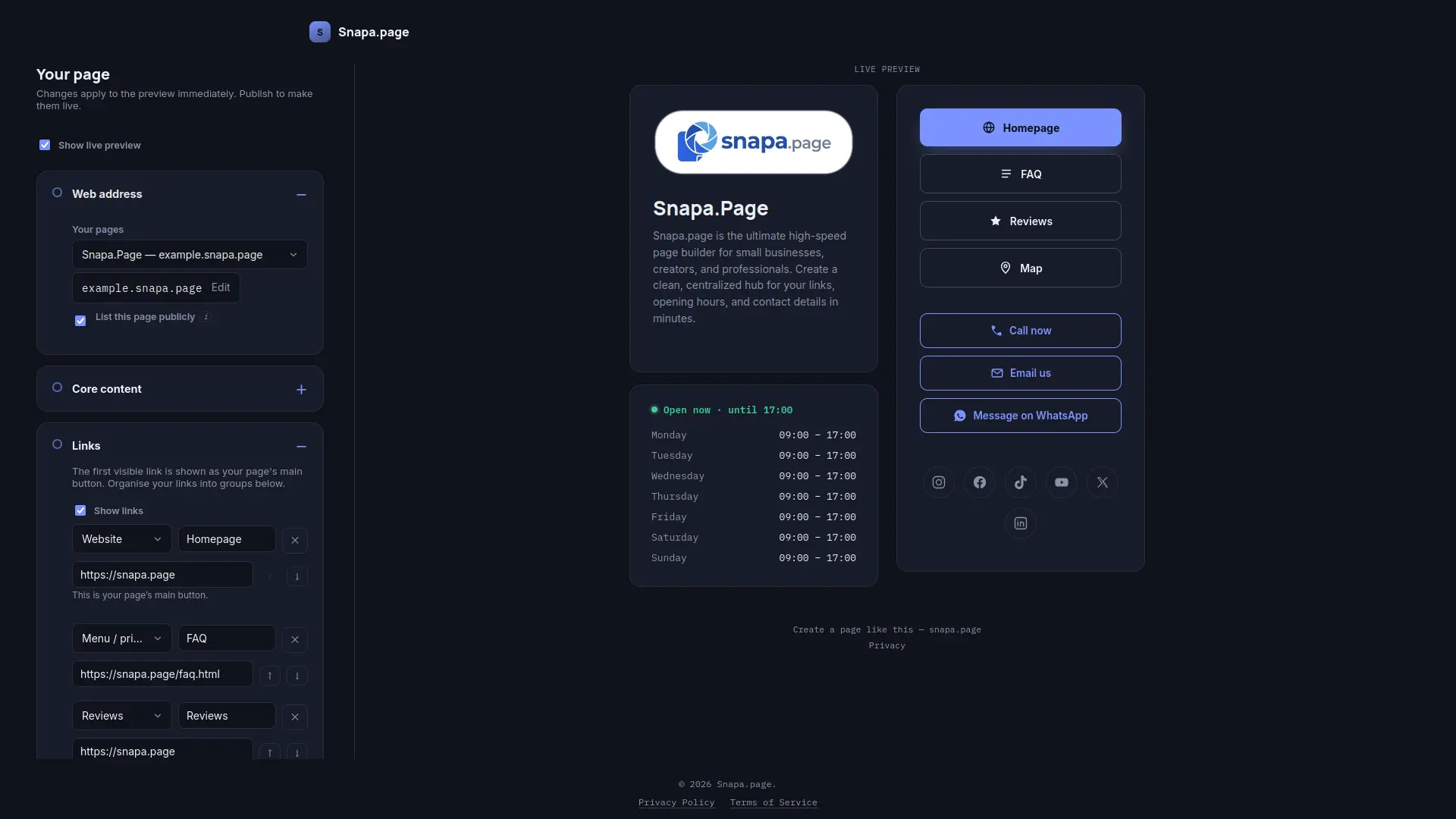 Screenshot 2 of Snapa.page