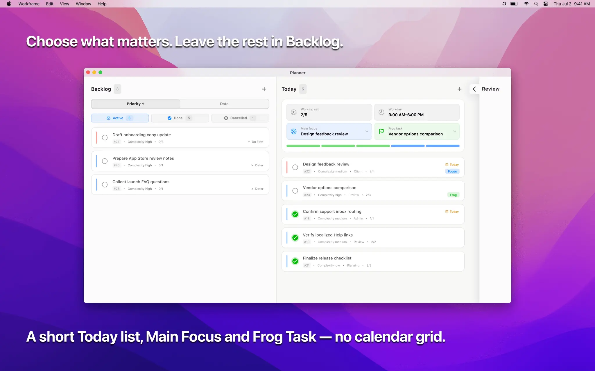 Screenshot 4 of Workframe: Tasks & Focus Timer