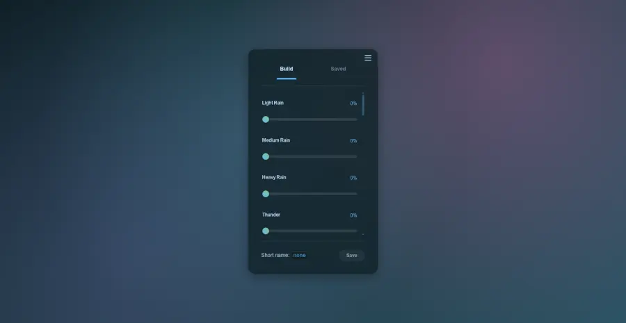 Screenshot 1 of RainSounds.xyz