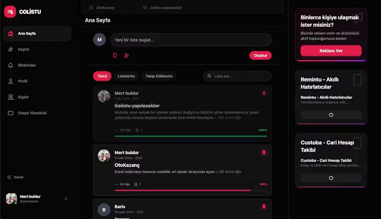 Screenshot 1 of Colistu - Joint List & Task