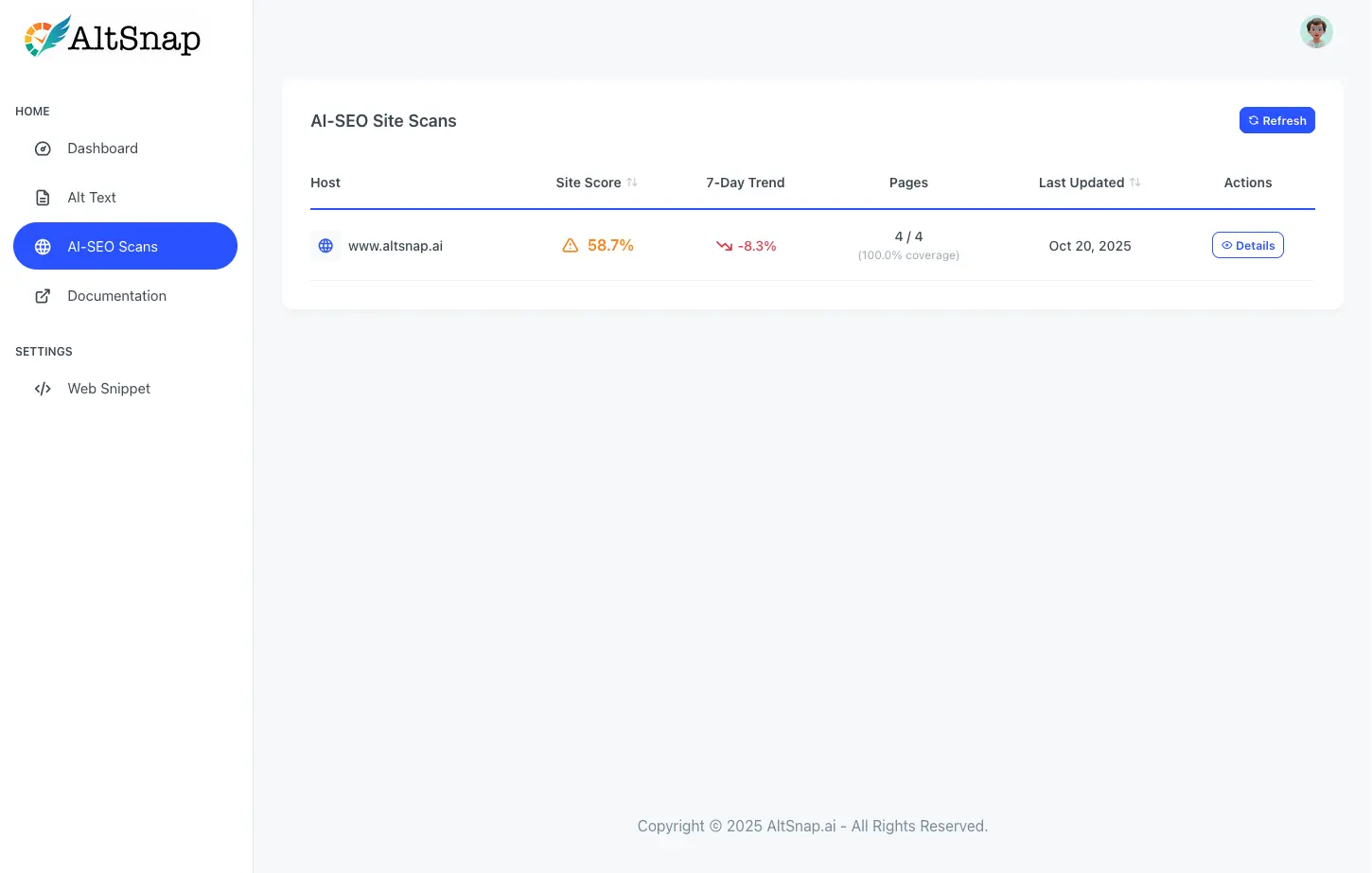 Screenshot 2 of AltSnap.ai