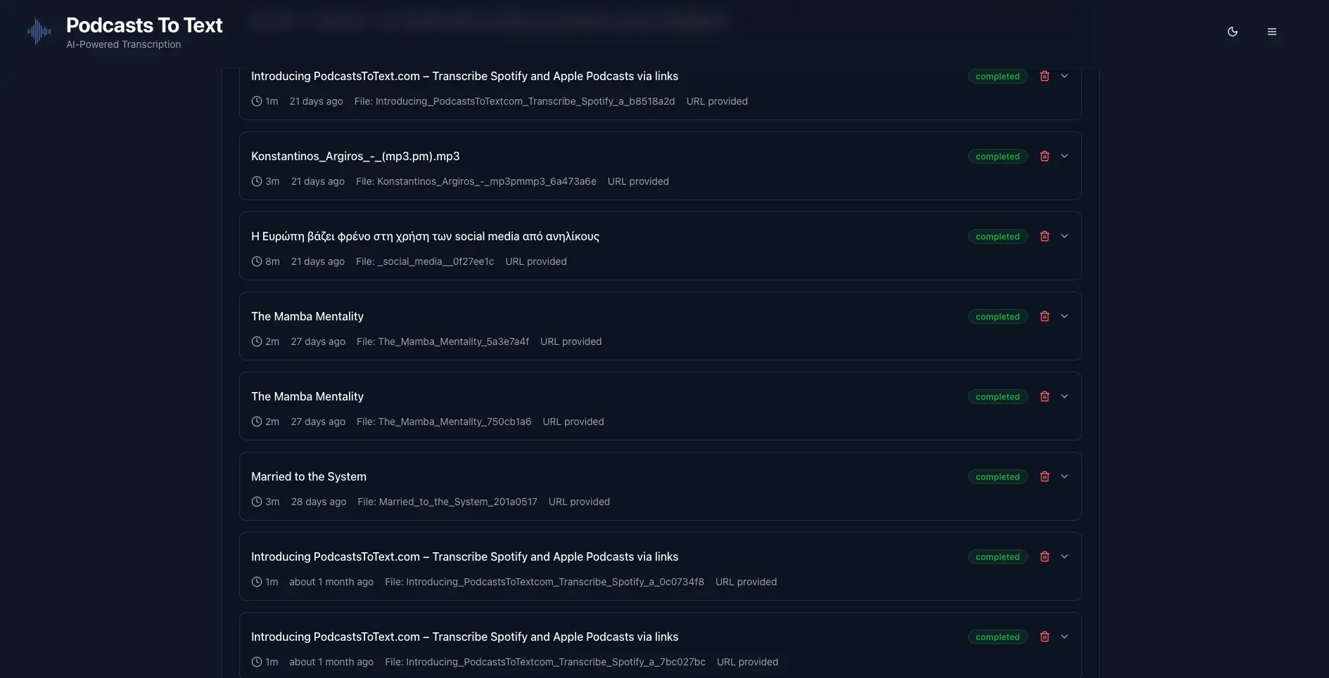 Screenshot 4 of Podcasts to Text