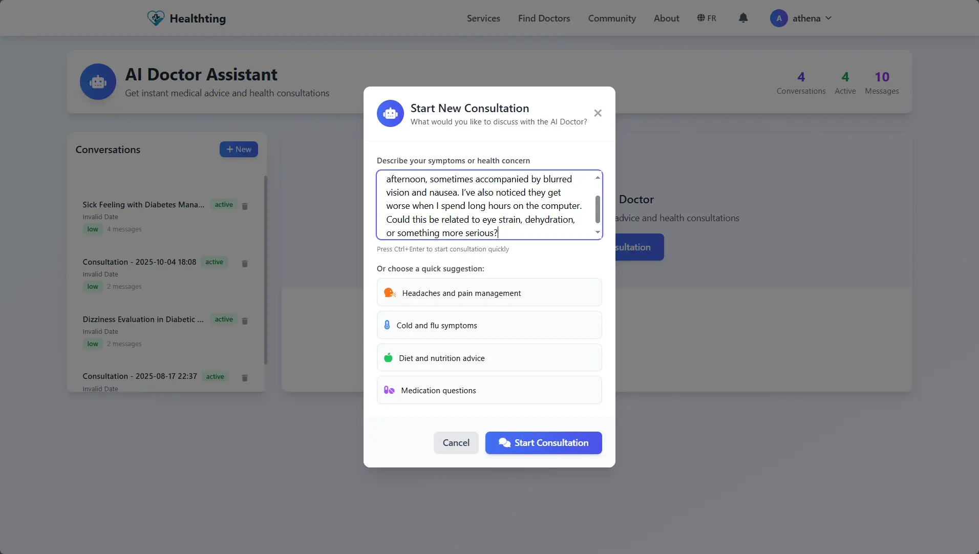 Screenshot 5 of https://www.healthting.com/