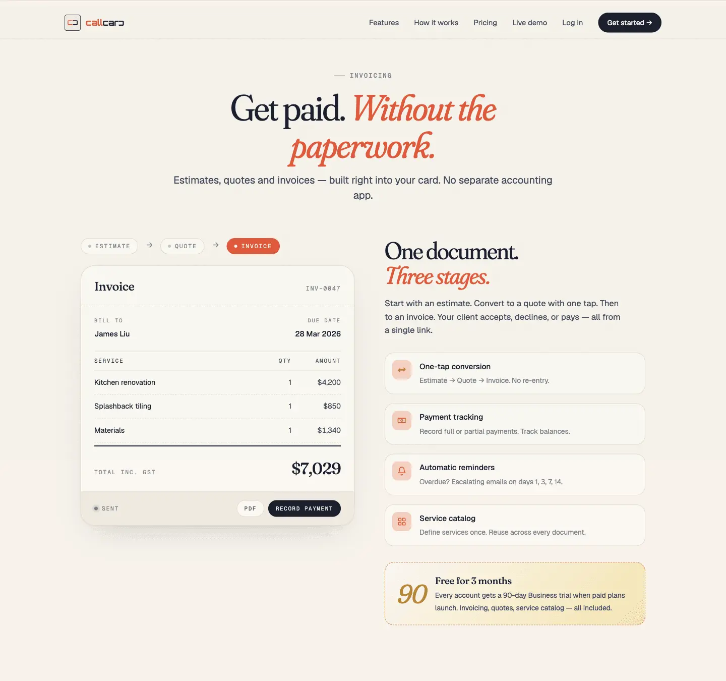 Screenshot 9 of CallCard