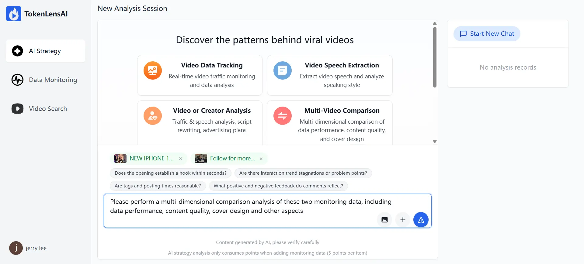 Screenshot 5 of TokenLensAI - AI-powered TikTok Analytic