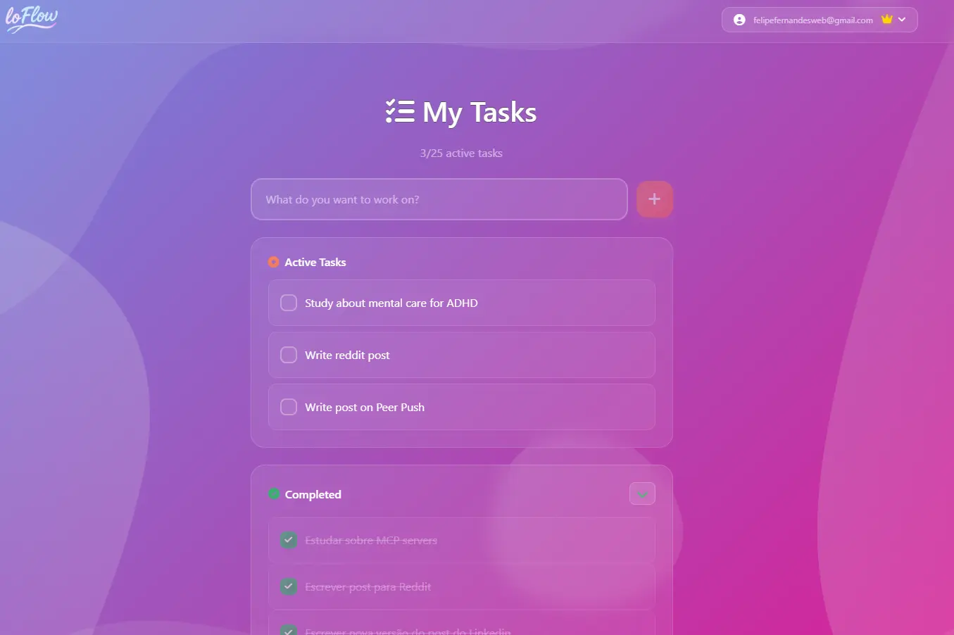 Screenshot 2 of LoFlow - Free Pomodoro Timer with Music