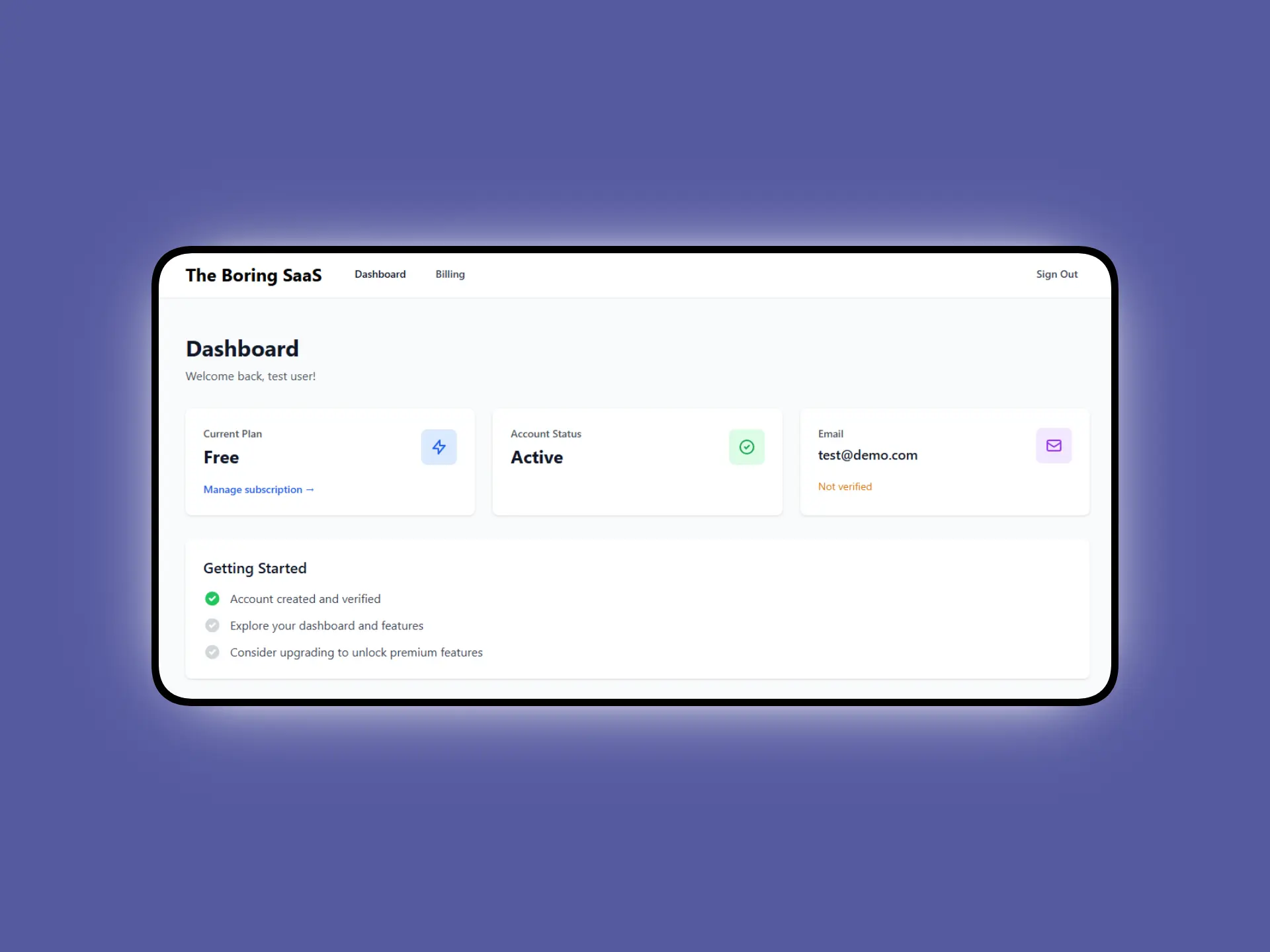 Screenshot 3 of The Boring SaaS Starter Kit