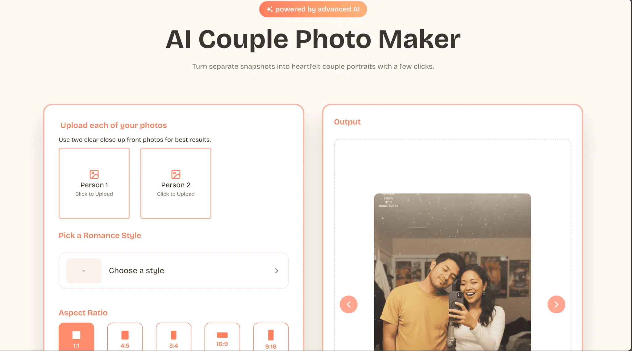 Screenshot 1 of AI Couple Photo