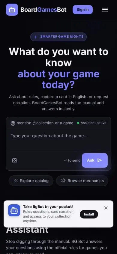 Screenshot 1 of BoardGameBot