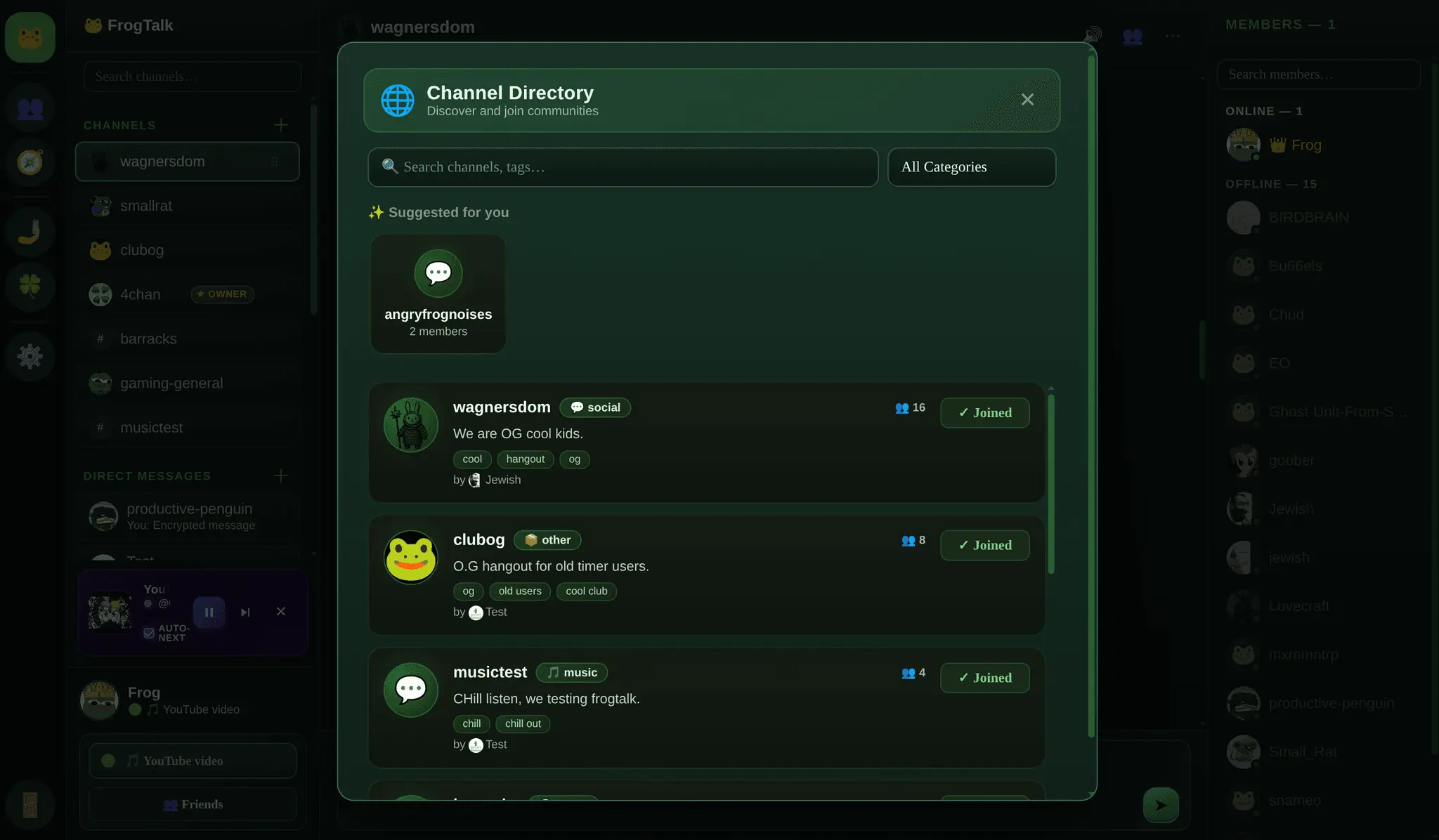 Screenshot 1 of FrogTalk