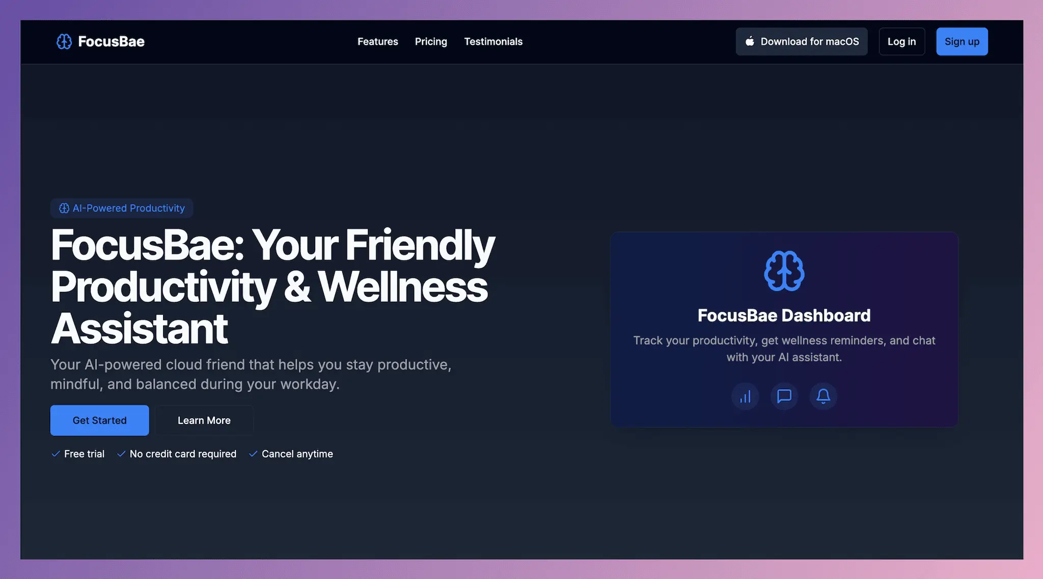 Screenshot 2 of FocusBae - Your Friendly Assistant