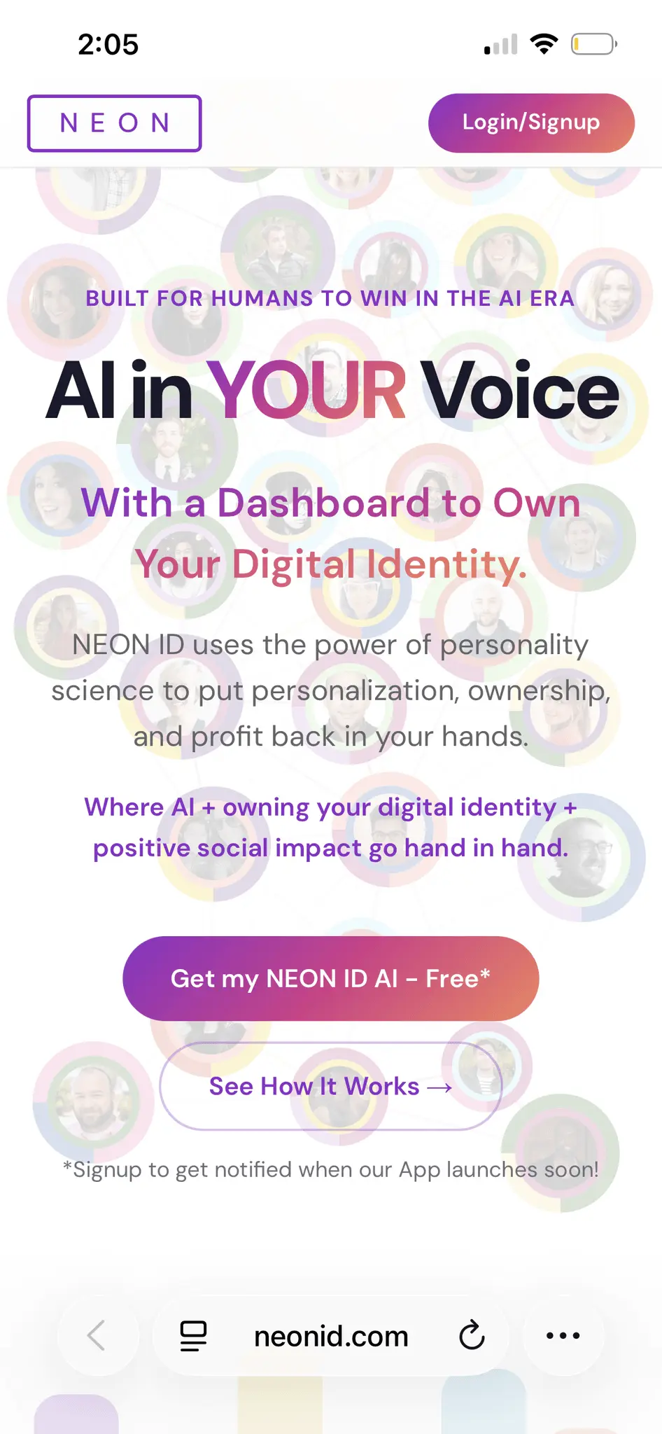 Screenshot 1 of NEON ID