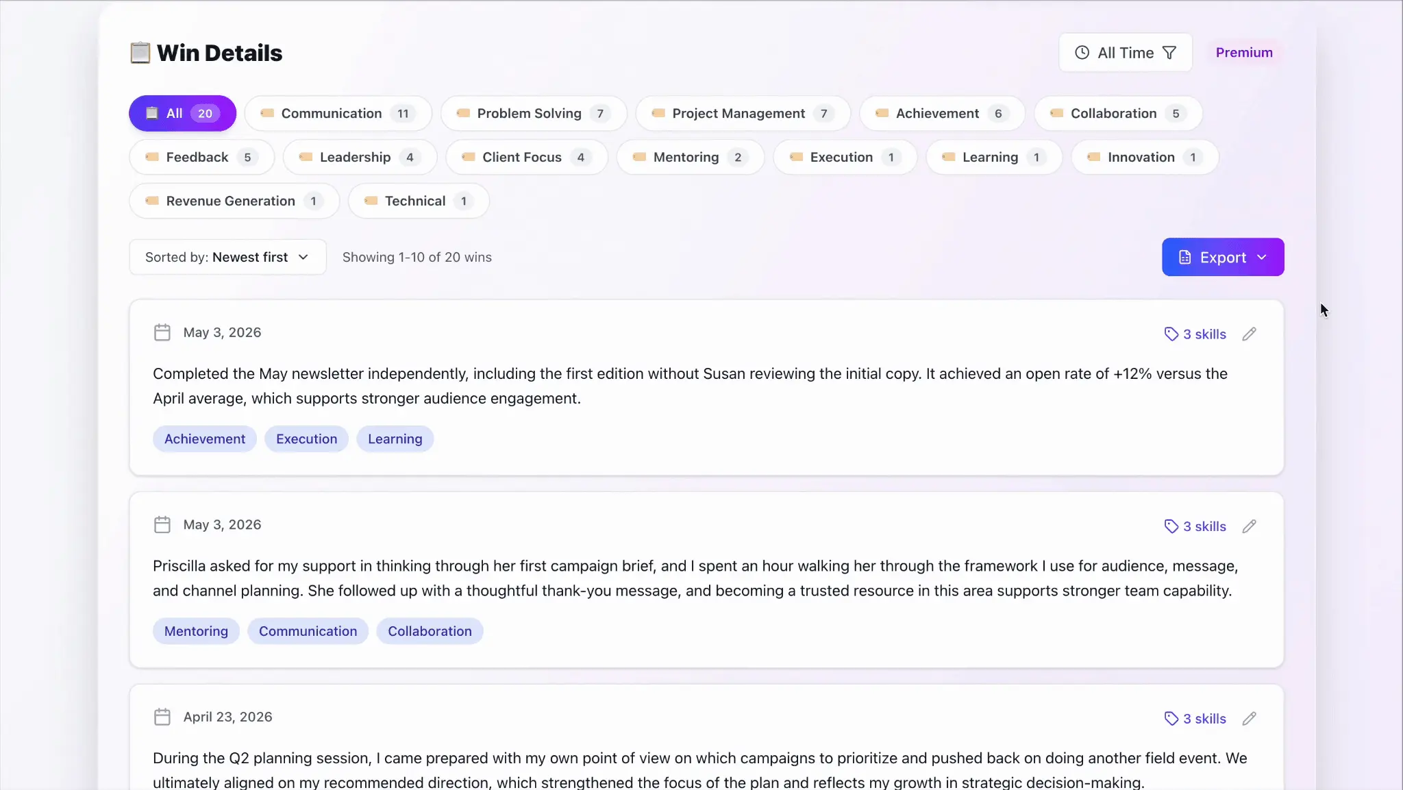 Screenshot 4 of impactrackr