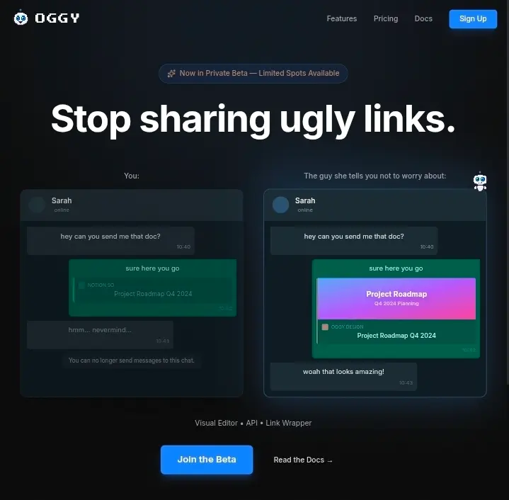Screenshot 1 of Oggy - Dynamic Social Cards