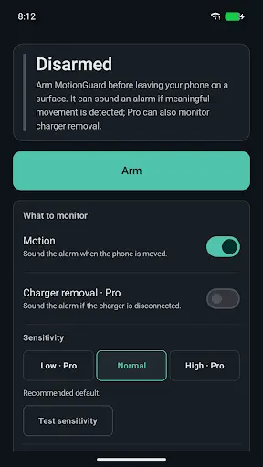 Screenshot 3 of MotionGuard