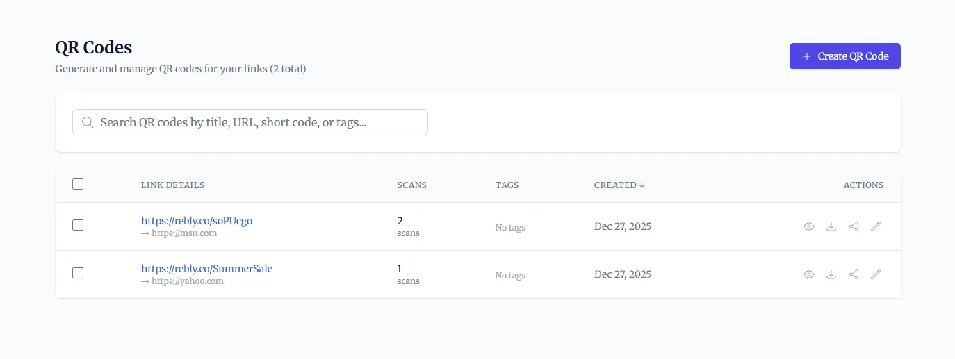 Screenshot 1 of Rebly - URL Shortener