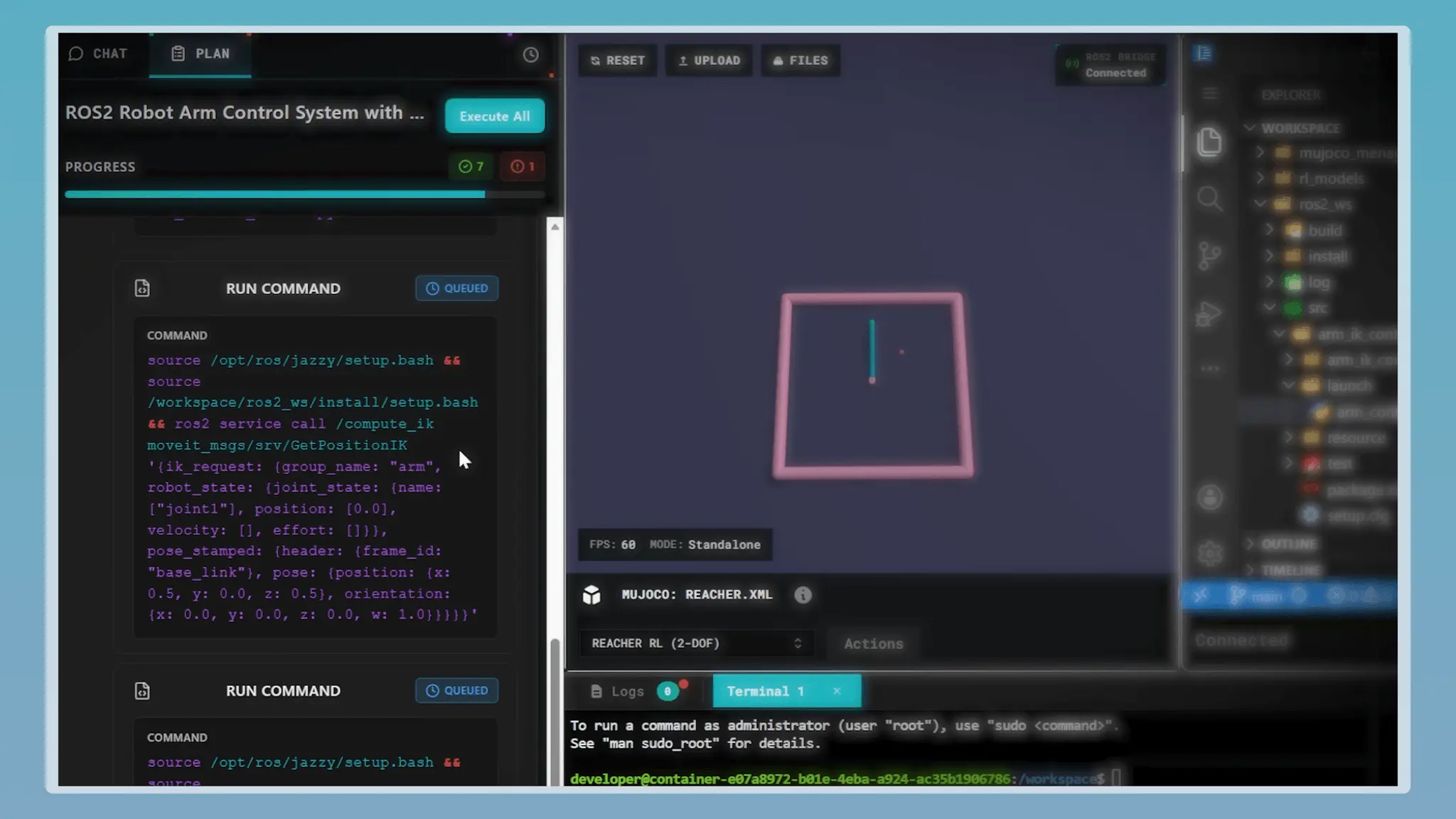 Screenshot 1 of OORB Studio, the Replit for robotics