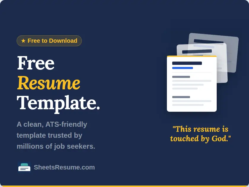 Screenshot 4 of Sheets Resume Builder
