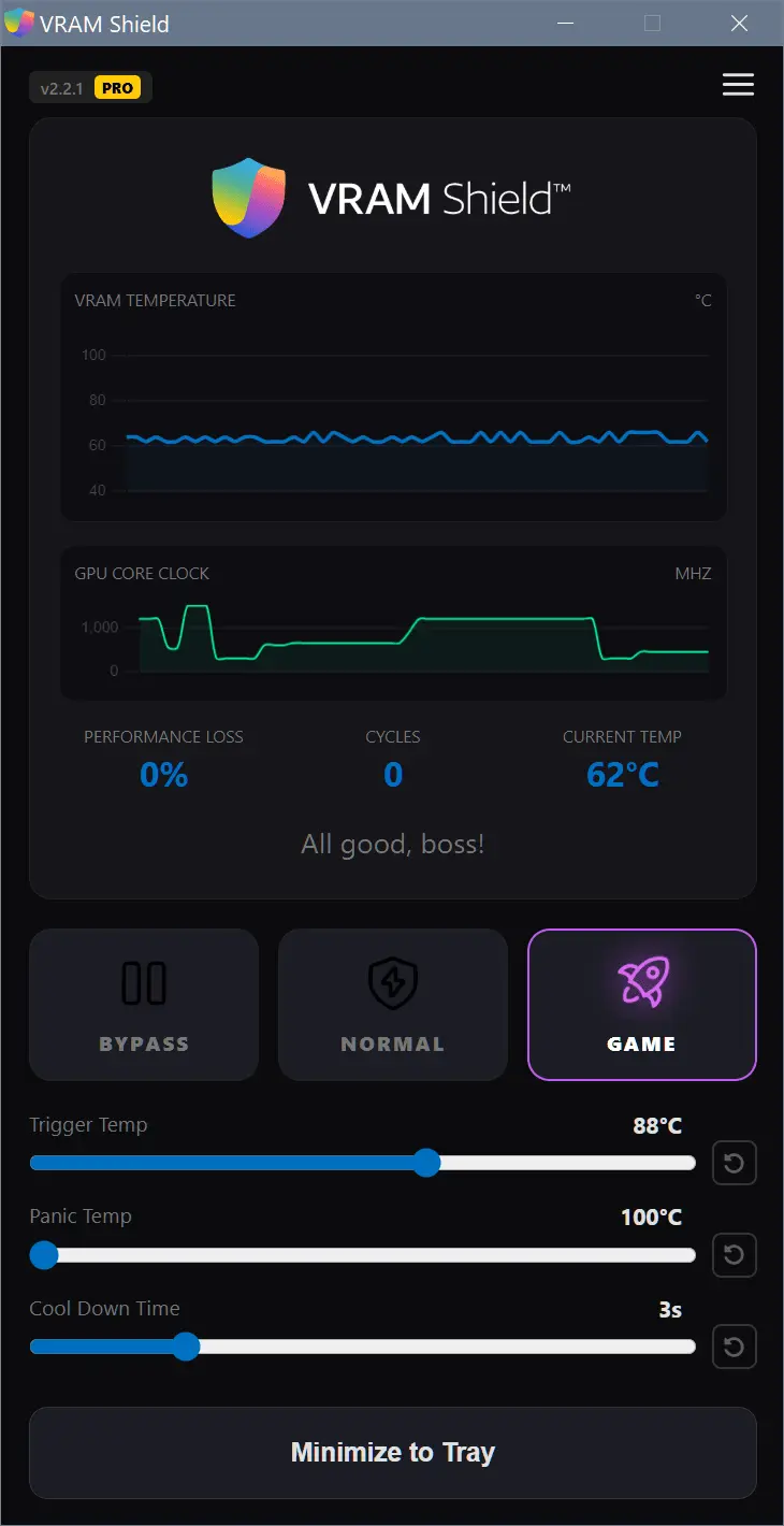 Screenshot 1 of VRAM Shield
