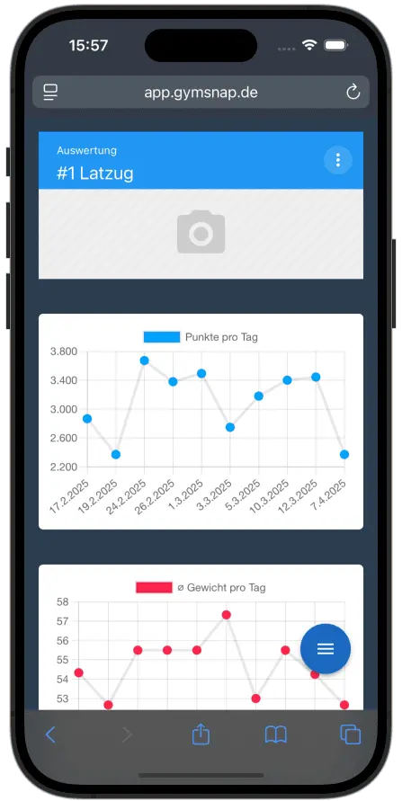 Screenshot 4 of GYMSNAP - No-Install Workout Tracker
