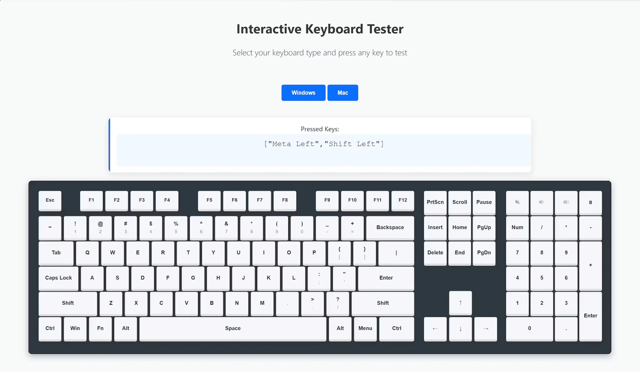 Screenshot 3 of Keyboard Tester Pro