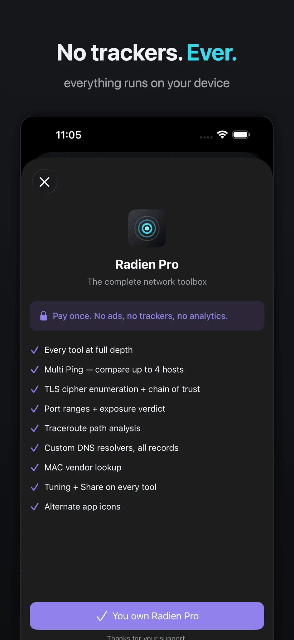 Screenshot 9 of Radien: Network Toolbox