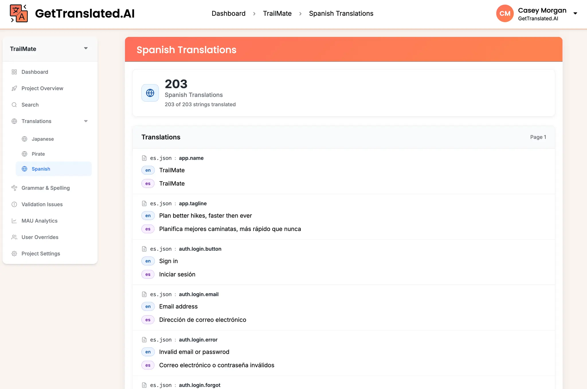 Screenshot 4 of GetTranslated.AI